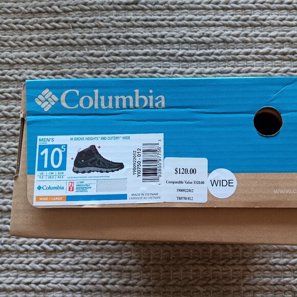 Columbia Hiking Boot 10.5 WIDE - Picture 3 of 8